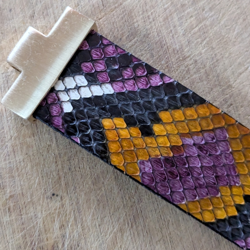 Leighelena Multicolor Python Wide Cuff - Picture 7 of 14